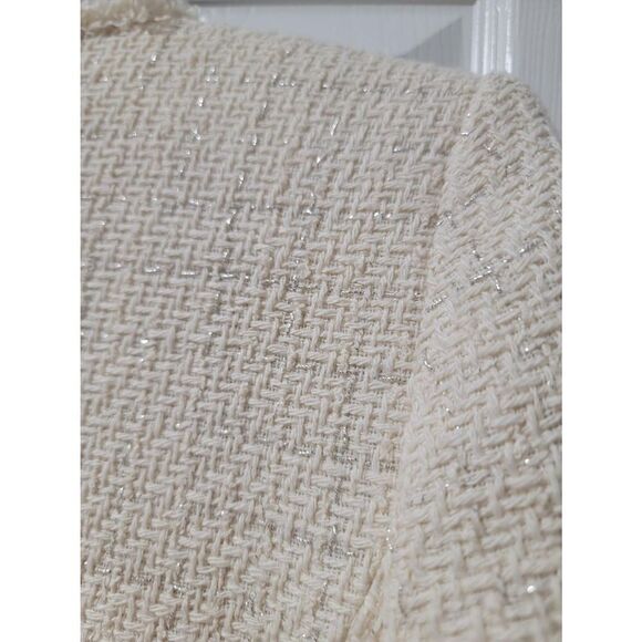 MNG Tweed Long Line Glitter Jacket S - Picture 11 of 12